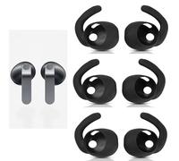 Ear Tips for Galaxy Buds 4 Eartips Earbud (2026), 3 Pairs Silicone Replacement Eartips Hooks Compatible with Samsung Galaxy Buds 4 SM-R540N-Black