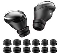 Ear Tips For Galaxy Buds Pro, 6 Pairs Double Flange Silicone Eartips Replacement Accessories S/m/l Size (black)