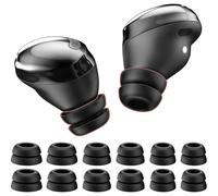Ear Tips For Galaxy Buds Pro, 6 Pairs Double Flange Silicone Eartips Replacement Accessories S/m/l Size (black)