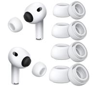 Ear Tips Replacement Compatible with AirPods Pro 3(4 Pairs,XS/S/M/L,White)
