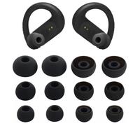 Ear Tips Replacement for JBL Endurance Peak 3 / Peak II/Peak/Run 2 Wired/Race TWS Earbuds, Silicone Ear Tip Earbuds Tip Ear Cap, S/M/L 6 Pairs Black 6p22b