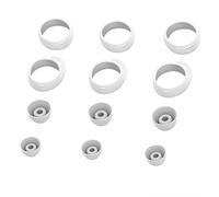 Ear Tips Set for Samsung Galaxy Buds Plus,Earhooks Kit Silicone Eartips for Galaxy Buds SM-R170 Headphone - 6 Pairs,Fit in The Case,White