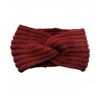 Ear Warmer Headband 1 PC Vintage Knitted Twisted Hairband, Warm And Stylish For Autumn And Winter, Perfect For Daily Street Wear For sports(Wine red)