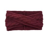 Ear Warmer Headband 1 Piece Winter Cross Headband Knitted Chunky Elastic Crochet Turban Ear Warmer Headwrap For Women Girl Hair Accessories For sports(Color-04)