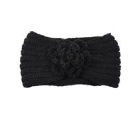 Ear Warmer Headband 1PC Women's Knitted Headband For Autumn And Winter, With Wide Edges To Prevent Slipping, Decorated With Roses(1 Black)