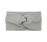 Ear Warmer Headband Autumn Winter Thread Knitted Cross Headband Women Solid Color Elastic Hair Bands Sport Yoga Headwrap Ear Warmer Accessories(Gray)