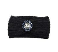 Ear Warmer Headband Diamond Headband Elastic Ear Warmer Headwrap Turban Wide Brim Headwear For Women Winter Hair Accessories for Women(Color-04)
