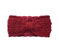 Ear Warmer Headband Winter Knitted Headband Crochet Turban Ear Warmer With Plush Lining Twisted Elastic Head Wraps Hair Accessories(Color-9)