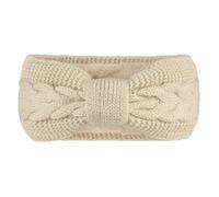 Ear Warmer Headband Winter Knitted Women Headbands Thicken Warm Crochet Turban Fleece Lined Twisted Knotted Ear Warmer Girls Hair Band(Beige)