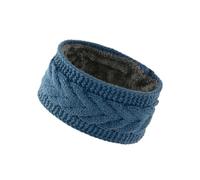 Ear Warmer Headband Winter Warm Fuzzy Twist Headband For Women Handmade Solid Color Elastic Knitting Turban Bandage Hair Accessories for Women(Mist blue)