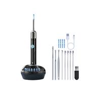 Ear Wax Removal Camera with Anti-Glare HD View, WiFi Otoscope with 6 LED Lights & Soft Silicone Tips for Clear Visual Cleaning at Home