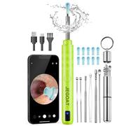 Ear Wax Removal, Ear Cleaner with Camera, Ear Cleaning Kit 1296P HD Ear Scope, 6 LED Lights and 10 Ear Picks, Earwax Removal with Otoscope to Earify Earwax, iOS and Android