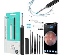 Ear Wax Removal Kit, 3264P HD Otoscopes Earwax Removal Camera with 6 LED Lights, IPX5 Waterproof, 3.6mm Visual Ear Scope, Type C Rechargeable Ear Wax Remover Tool