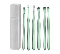 Ear Wax Removal Kit | 6x Portable Ear Wax Remover Curette Scoop | Pain Free Ear Cleaner with Storage Box | Reusable Ear Cleaning Tool for Travel
