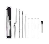 Ear Wax Removal Kit, Ear Pick Ear Tools Set Curette Cleaner for Humans Reusable Ear Cleaner Earwax Remover Tool with Storage Box 8 Pcs