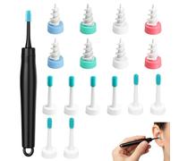 Ear Wax Removal Kit,Ear Wax Removal Tool with 3 Different Soft Head Replacement Ear Cleaner,Ear Wax Remover with Soft Tip, The Best Choice for Removing Earwax