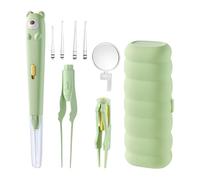 Ear Wax Removal Kit, Portable Earwax Remover Spoon, 7.2x2.68 Inch Set with Light-Up Build, Visual Ear Cleaning Tool, Professional Hygiene Kit with Sleek Style, Gear for Kids & Adults