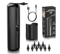 Ear Wax Removal Kit, Temodu Rechargeable Earwax Remove Removal Ear Irrigation System, Ear Cleaning Kit with 4 Pressure Modes Settings, Features Disposable Tips & Ear Catch Basin (5+5 Disposable Tips)