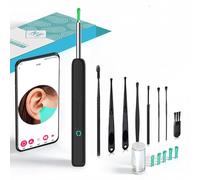 Ear Wax Removal Kit, Wireless Ear Cleaner with Camera 1080 HD, WiFi Otoscope with 1 LED Lights & 6 Ear Spoons,Visual Ear Scope for iPhone iPad Android Adults Kids Petsnes