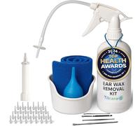 Ear Wax Removal Tool by Tilcare - Ear Irrigation Flushing System for Adults & Kids - Perfect Ear Cleaning Kit - Includes Basin, Syringe, Curette Kit, Towel and 30 Disposable Tips