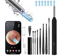 Ear Wax Removal Tool Camera Ear Camera,Ear Wax Removal Tool Wireless Otoscope with 1080P HD Waterproof Upgraded Anti-Fall Off Eartips Ear Cleaner Built-in WiFi