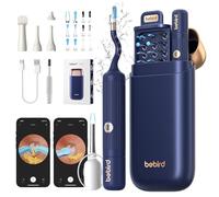 Ear Wax Removal Tool Camera Kit, Ear Cleaning Kit with Flexible Visual Ear Camera Otoscope, Portable Wireless Painless Ear Cleaner with Earwax Remover Tweezers for Adults Kids Pets