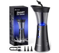 Ear Wax Removal, Upgraded Ear Cleaner with 200ML Dual Water Tank, lPX6 Waterproof Ear Wax Removal Kit, Safe & Powerful Ear Cleaning Kit with Water Temperature Sensor, Four Cleaning Modes, for Home Use