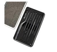Ear Wax Remover Ear Cleaner Earpick Sticks Wax Removal Tool Care Ear Cleanser Spoon Earwax Remover(Black)