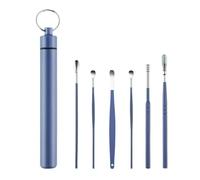 Ear Wax Remover Ear Cleaner Earpick Sticks Wax Removal Tool Care Ear Cleanser Spoon Earwax Remover(Blue)
