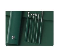 Ear Wax Remover Ear Cleaner Earpick Sticks Wax Removal Tool Care Ear Cleanser Spoon Earwax Remover(Dark Green)