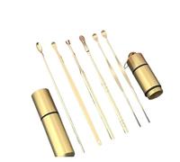 Ear Wax Remover Ear Cleaner Earpick Sticks Wax Removal Tool Care Ear Cleanser Spoon Earwax Remover(Glod)
