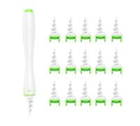 Ear Wax Remover Ear Cleaner Tool Kits with 16 pcs Soft Silicone Washable Tips Spiral Ear Cleaner Earwax Removal Cleaning Kit for Home Use