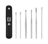Ear Wax Remover Earwax Remover Ear Cleaner Wax Removal Tool Earpick Sticks Ear Pick Cleaning Ear Cleanser Spoon(Black)