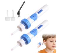 Ear Wax Remover, Electric Ear Cleaner, Ear Wax suction remover,Reusable Earwax Removal Kit Safe Ear Cleaner,Electric Ear Cleaner Whith 2 PCS Silicone Replacement Heads (2pcs)