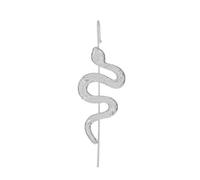 Ear Wrap Crawler Hook Earrings Snake Alloy Ear Cuff Earrings for Women Men Simple Personalized Lobe Piercing Jewelry Gifts, Metal, Cubic Zirconia