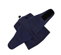 Ear Wrap for Dogs Double Layer Adjustable Protection Hood Wrap | Dog Bath Ear Covers for Night Holiday Party Park Beach Car Travel Blow Dry Grooming Bathing Storm (Blue M)