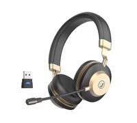 Earbay Wireless Headset, Wireless Headphones with Microphone AI Noise Canceling, V5.3 Bluetooth Headset with Mic Call Mute & 45H Work Time, USB Dongle for PC/Laptop/Phone/Meeting/Call Center/Office