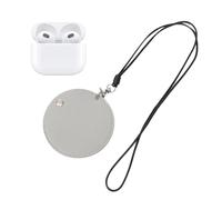 Earbud Carrying Case - Small PU Leather Portable Earphone Storage Case With Long Lanyard | Portable Carrying Case With Button, MultifunctionalCarrying Earbud Protective Pouch For Mountaineering