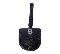 Earbud Carrying Case - Vintage Zipper Audio Storage, Baseball Earphone Pouch | Aesthetic Retro Organizer for Travel, School, Shopping, Office, Home, Work, Compact Trip Sound Device Bag