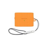 Earbud Case Compatible with Sony WF-1000XM6, Silicone Shockproof Cover with Lanyard & Carabiner (Orange)