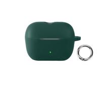 Earbud Case For Sennheiser ACCENTUM Clip,Silicone Protective Soft Cover Shockproof Case with Hook (green)