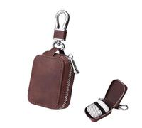 Earbud Case Headphone Storage Case Compatible with Airpods 1/2/3/Pro Wireless Earphones Carrying Pouch Small PU Leather Bag Shockproof Earpods Cover Universal Bag Travel Protection Pouche-Dark Brown
