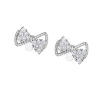 Earbud Decorative Clips, Clear Stone Pair, Fast Install Removal, Going-Out Accent, Daily Wear for FreeClip 1/2 Earbud Decorations Clip Charms Clear Stone Accessory Pair Daily Wear Outfit Pairing