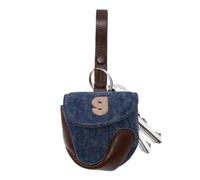 Earbud Storage Bag - Travelable Baseball Headphone Case | Protective Leather Organizer for Home, Work Outing, Shopping, Travel, School