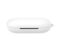 Earbuds Case Cover Compatible for SoundCore V20i, Silicone Earphone Cases Protective Headphone Shell Ear Buds Box Headset Carrying Storage Sleeve with Hook(Case Only) (White)