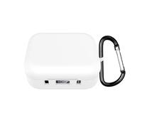 Earbuds Protective Cover for Soundcore P41i,Wireless Silicone Soft Case Compatible with for Soundcore P41i,Shockproof Shell Case Protective Sleeve with Hook (white)