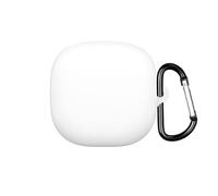 Earbuds Silicone Case Cover Compatible for SHOKZ OpenFit 2+ T921, Wireless Earphone Headphone Cases Shell Ear Buds Box Headset Protective Storage Sleeve with Hook(Case Only) (white)