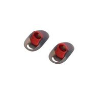 Earbuds Tips Replacement Compatible for HyperX Cloud Buds, Silicone Ear Tips Headphone Covers Earpads In Ear Eartips Buds Cups for Headset Ear Sleeves Cover (medium red)