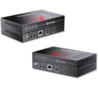 eARC HDMI Extender, 4K@60Hz Over CAT5e/6/6a/7 Ethernet Cable up to 130ft/40m, Enhanced ARC, PCM 7.1 & HBR Audio, HDCP2.3, HDMI2.0, CEC, PoC & IR, Atmos & DTS-X, HDR Dolby Vision (4KEX40-eARC)