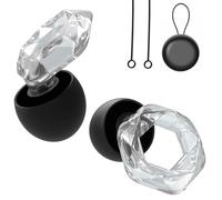 EarCalm Concert Ear Plugs for Hearing Protection, High Fidelity Noise Reduction Earplugs for Tinnitus Relief, Hearing Protection, Earplugs for Concerts, Loud Musicians, Motorcycles, Raves (Clear)